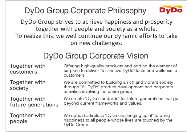 DyDo Group corporate philosophy