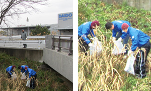 葛城川の清流復活をめざす清掃ボランティア活動