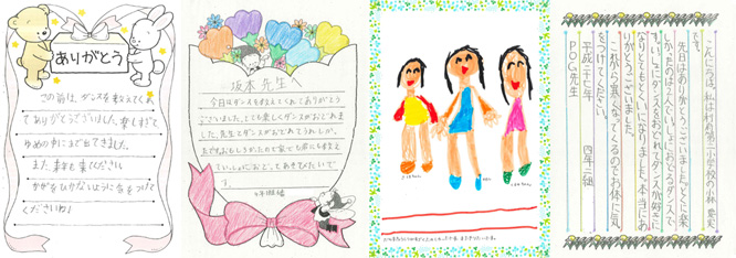Feedback from children who participated in dance classes